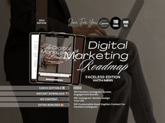 Digital Marketing Roadmap + Canva Templates | 111+ Page DFY Guide with MRR & PLR