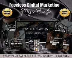 💼 Faceless Business Starter Kit — 30 DFY MRR Digital Products + 1,200 Aesthetic Reels & 1,100 IG Posts | PLR + Resell Rights Included