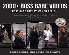 💎 2,000+ Luxe Faceless Reels for Women Entrepreneurs | High-End Instagram Aesthetic | MRR + PLR Included