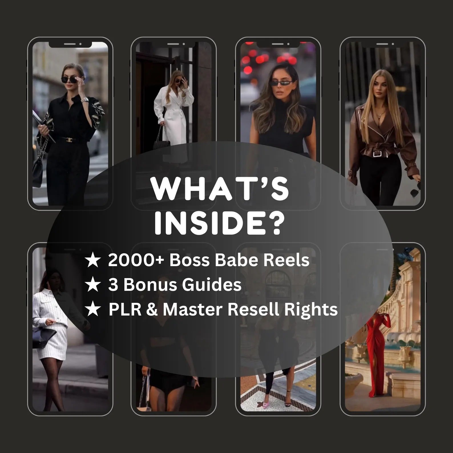 💎 2,000+ Luxe Faceless Reels for Women Entrepreneurs | High-End Instagram Aesthetic | MRR + PLR Included