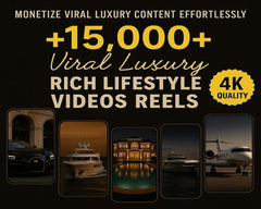 🚀 Viral Luxury Content Vault – 15,000+ 4K Faceless Videos with MRR for TikTok, Reels & YouTube Shorts