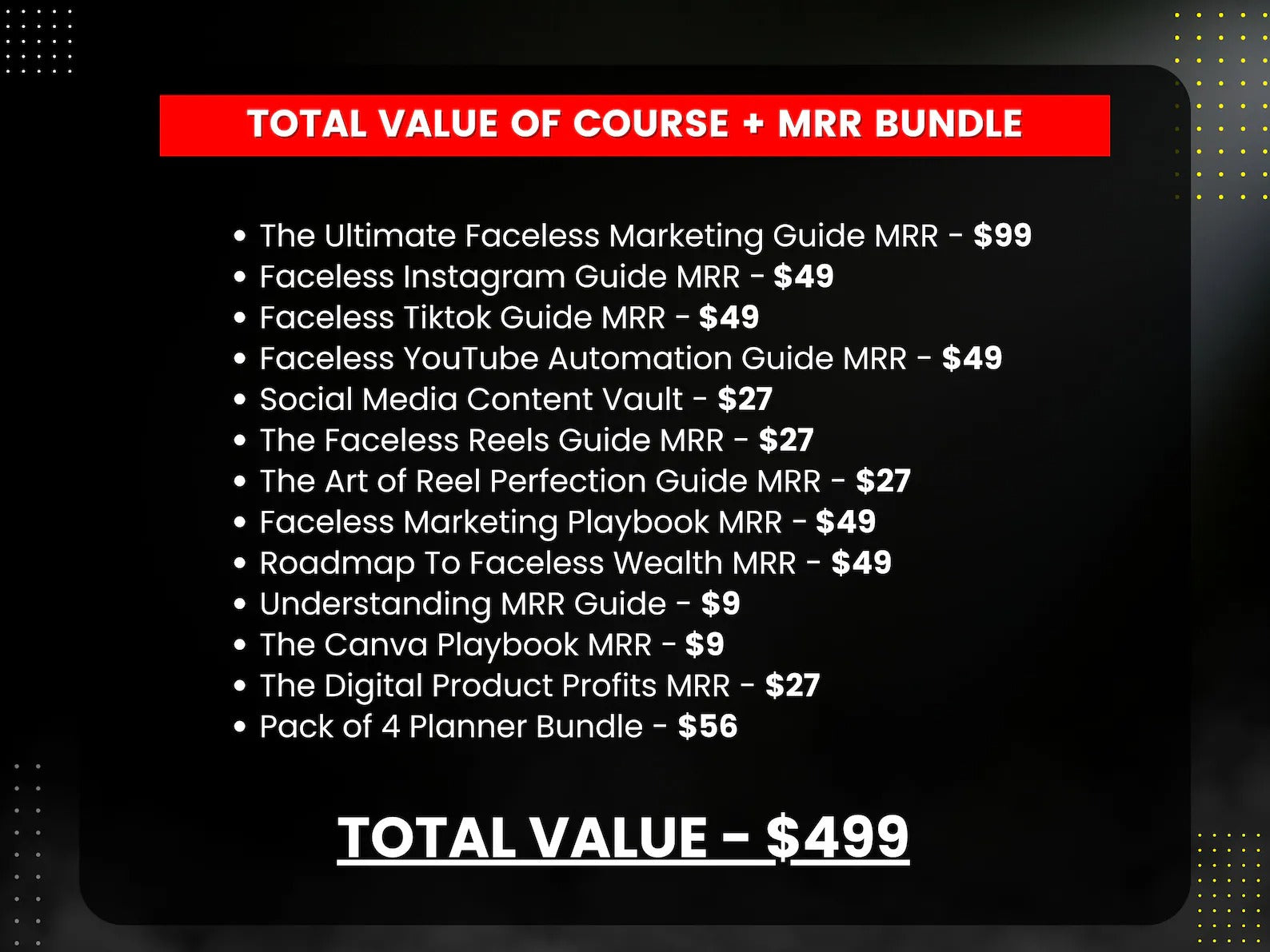Faceless Men Digital Marketing Bundle with MRR | 8 DFY Guides + Canva Templates + Bonus Reels Content | PLR Resell Rights
