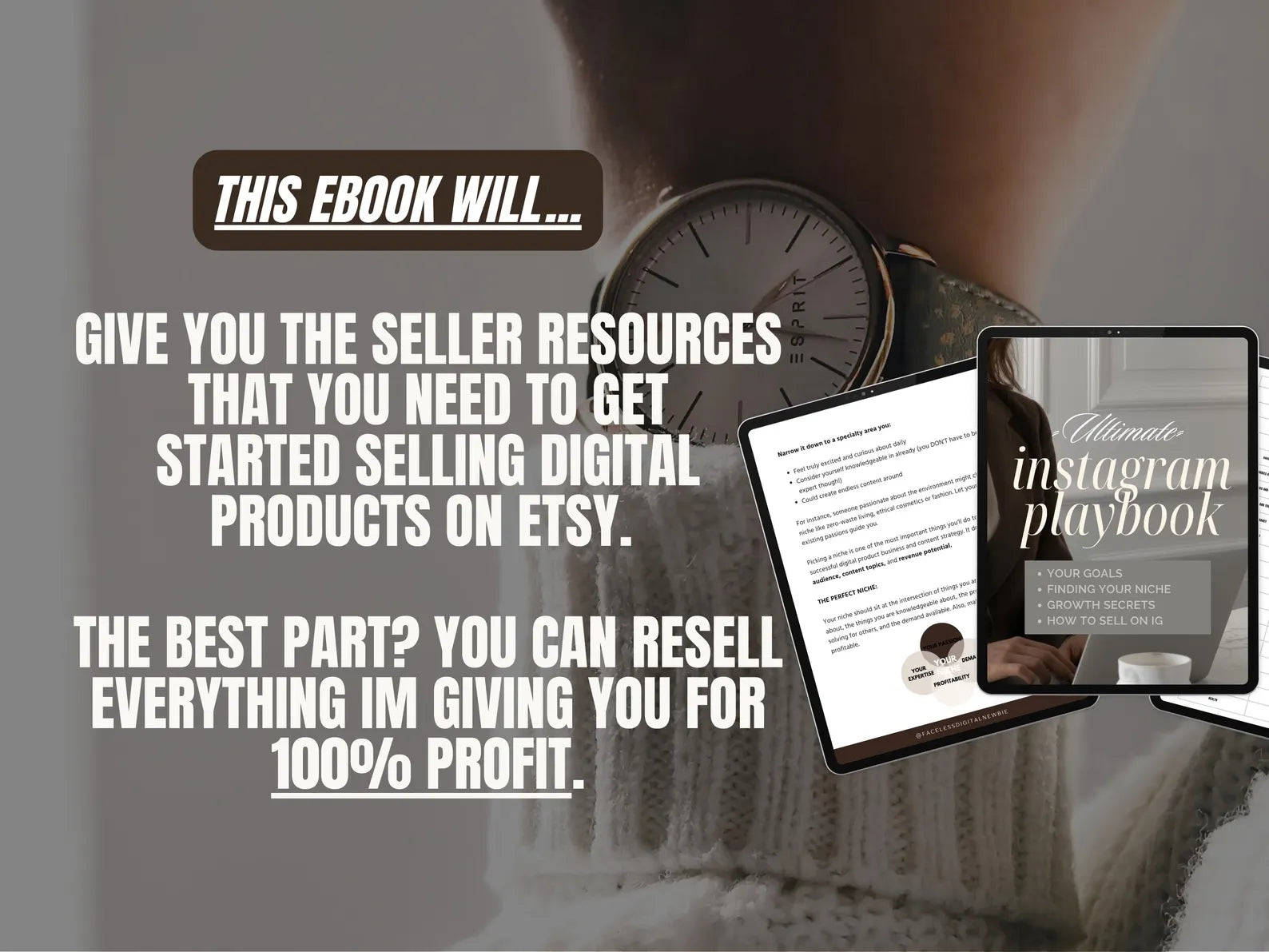 Instagram Marketing Playbook + Canva Templates | DFY Passive Income Ebook with MRR & PLR