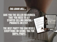 Instagram Marketing Playbook + Canva Templates | DFY Passive Income Ebook with MRR & PLR