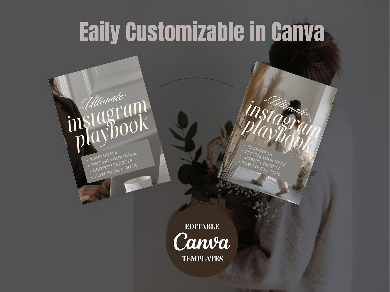 Instagram Marketing Playbook + Canva Templates | DFY Passive Income Ebook with MRR & PLR