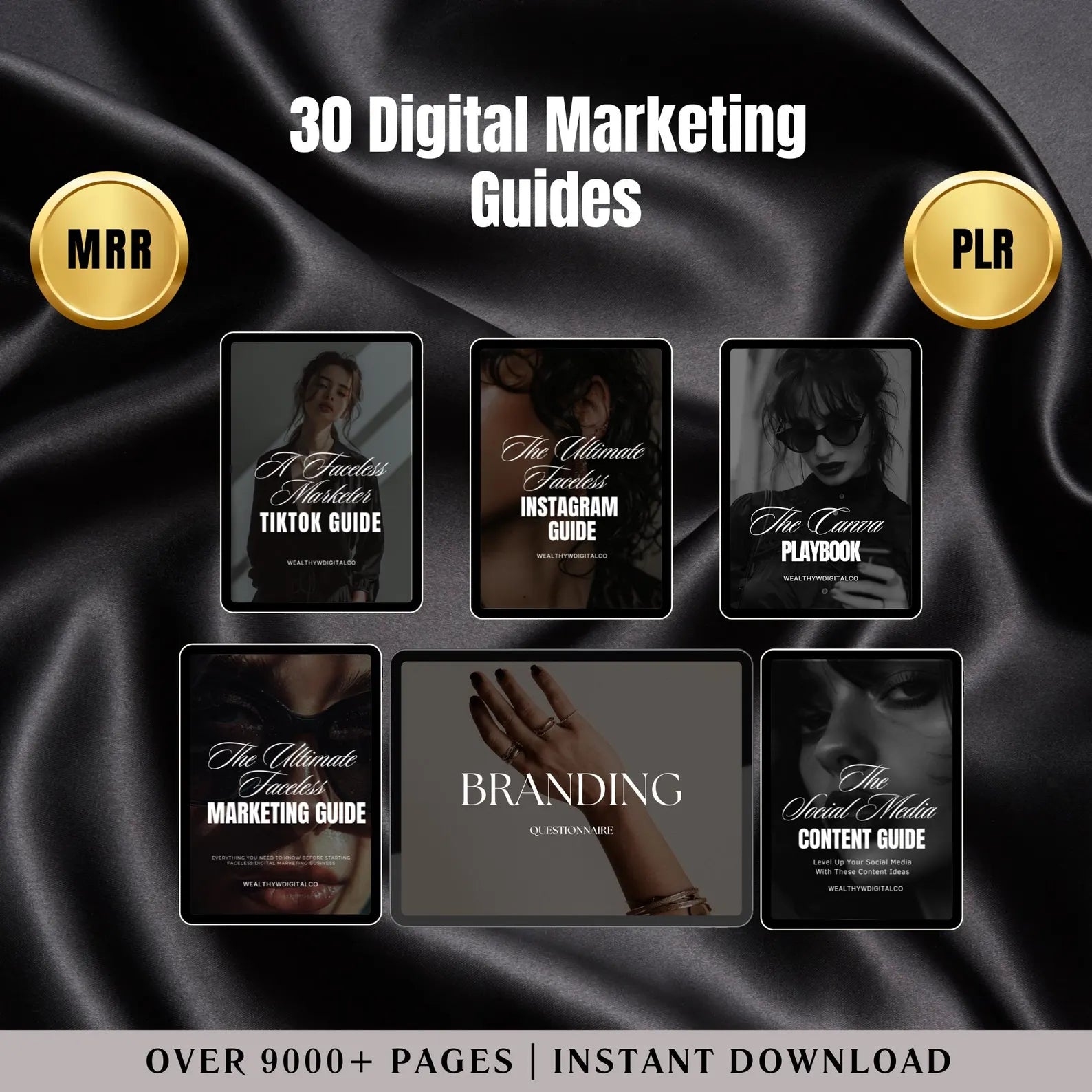 💼 Faceless Business Starter Kit — 30 DFY MRR Digital Products + 1,200 Aesthetic Reels & 1,100 IG Posts | PLR + Resell Rights Included