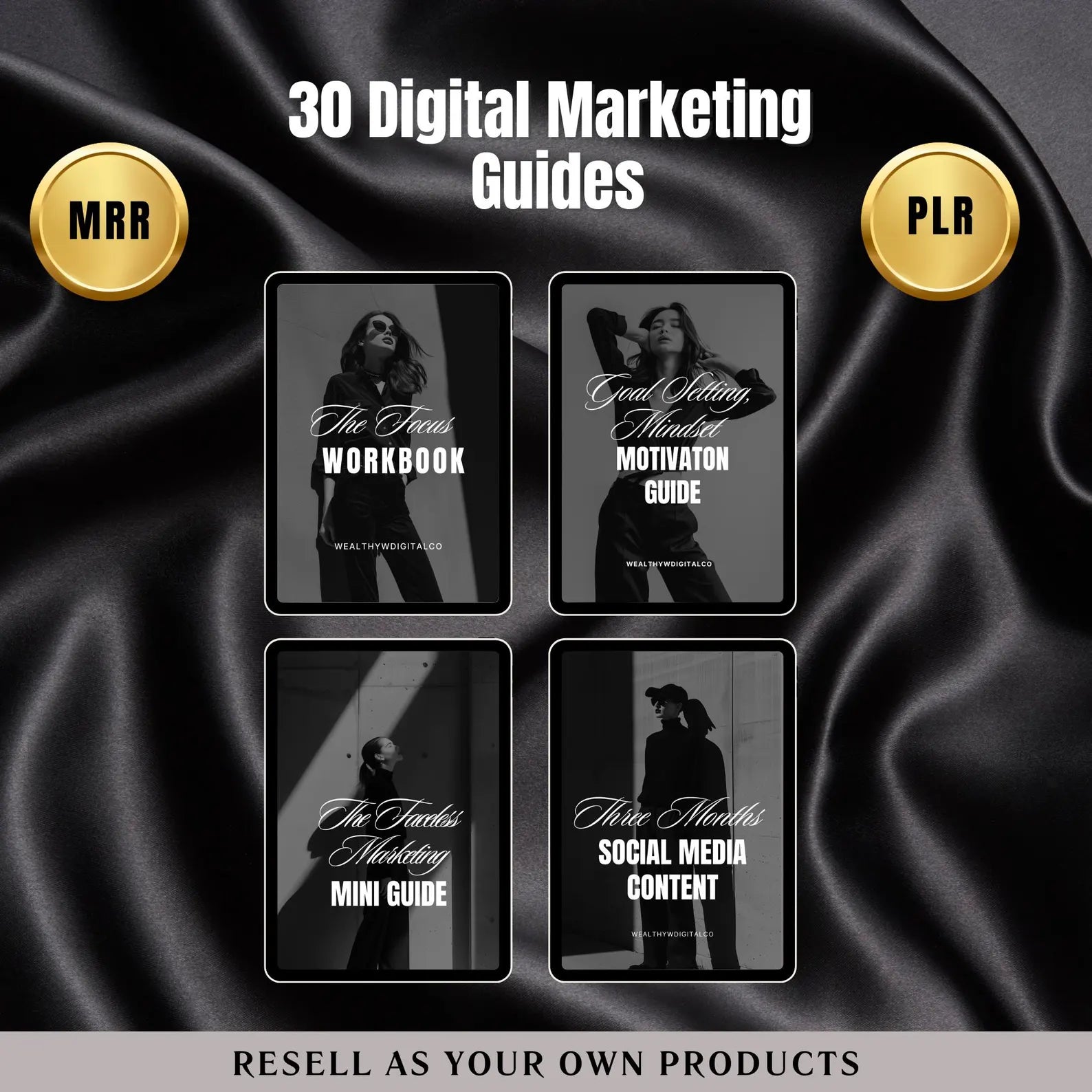 💼 Faceless Business Starter Kit — 30 DFY MRR Digital Products + 1,200 Aesthetic Reels & 1,100 IG Posts | PLR + Resell Rights Included