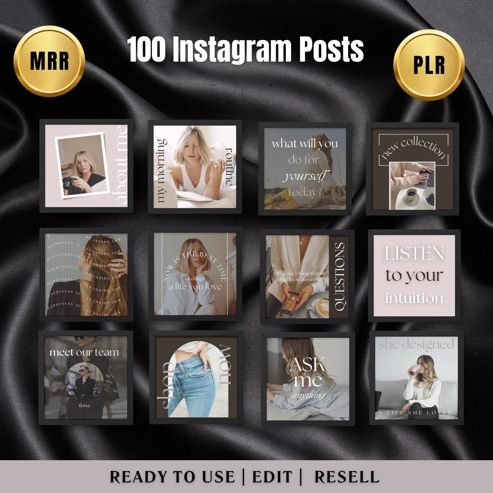 💼 Faceless Business Starter Kit — 30 DFY MRR Digital Products + 1,200 Aesthetic Reels & 1,100 IG Posts | PLR + Resell Rights Included