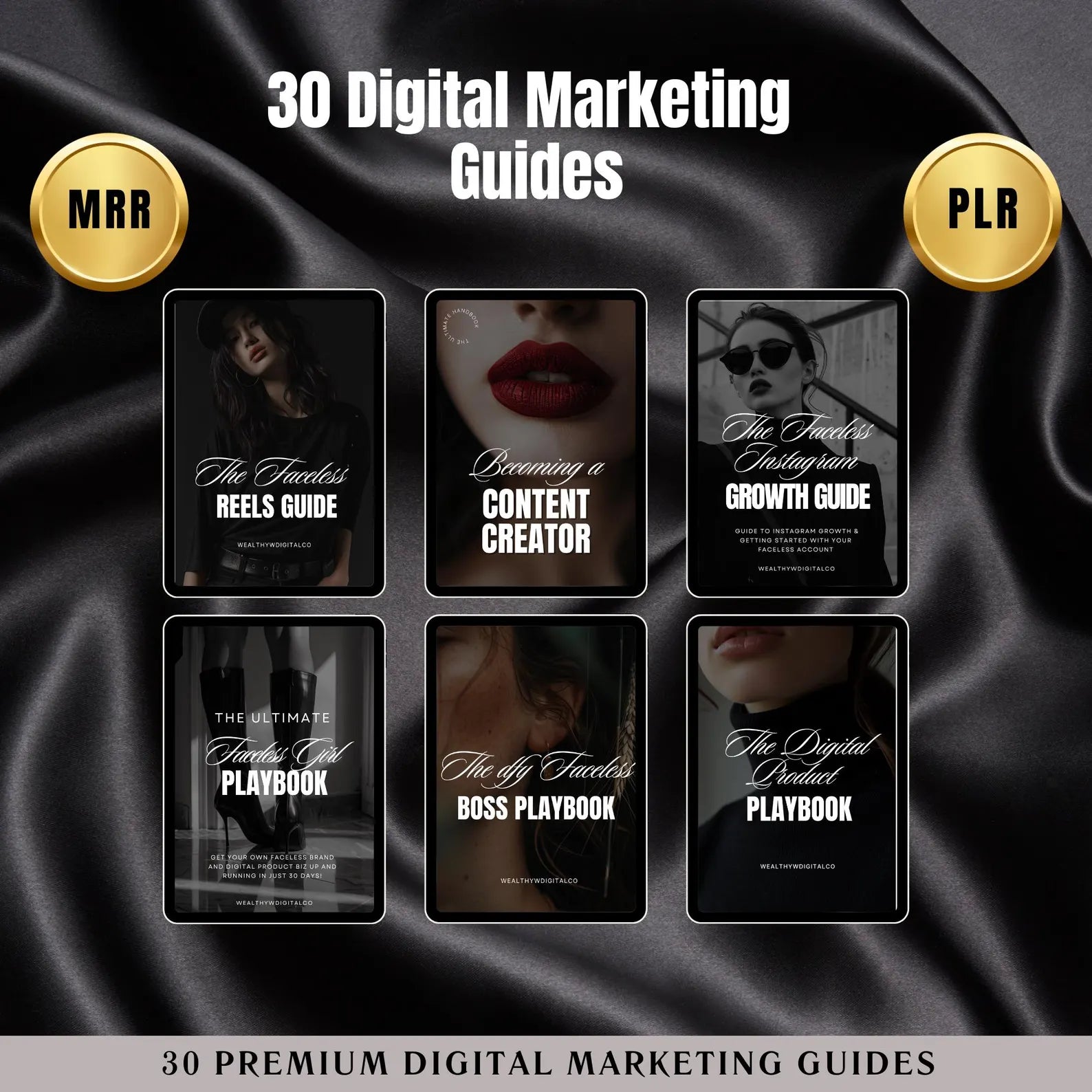 💼 Faceless Business Starter Kit — 30 DFY MRR Digital Products + 1,200 Aesthetic Reels & 1,100 IG Posts | PLR + Resell Rights Included
